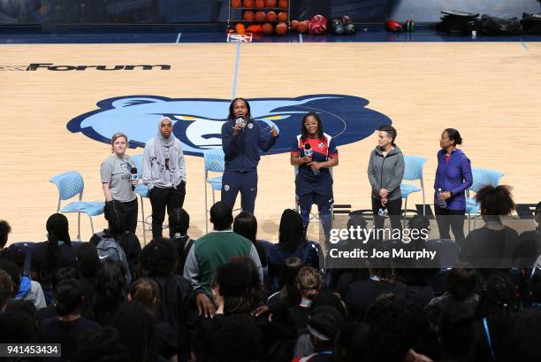 Basketball Player and Speaker, Bilqis Abdul-Qaadir, Former WNBA player, Tamika Catchings, Sports Dietician, Meg Mangano, US Soccer player, Angela...