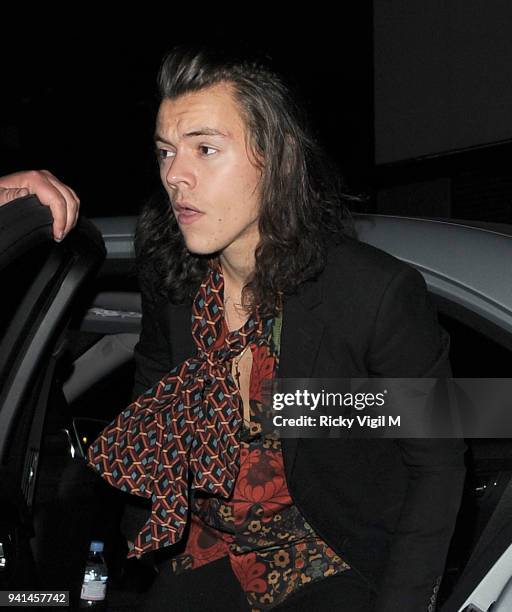 Harry Styles attends the Anotherman 10th anniversary party at Lou Lou's on June 15, 2015 in London, England.