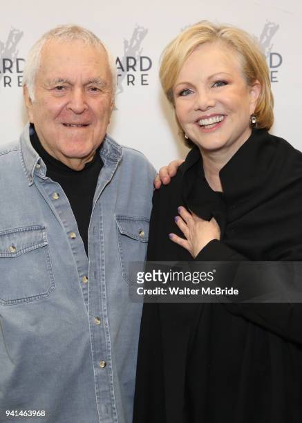 John Kander and Susan Stroman attend the press photocall for 'The Beast In The Jungle' at the New 42nd Street Studios on April 3, 2018 in New York...