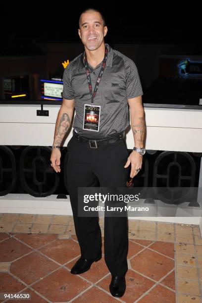 Scott Stapp of Creed attends the screening of their film at Muvico Parisian on December 7, 2009 in West Palm Beach, Florida.