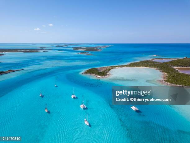 photos from bahamas: the exumas - nassau aerial stock pictures, royalty-free photos & images