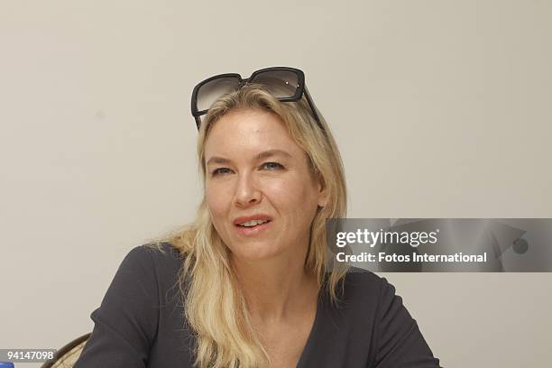 Renee Zellweger at the Four Seasons Hotel in Beverly Hills, California on September 24, 2009. Reproduction by American tabloids is absolutely...
