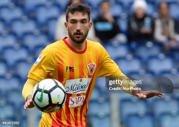 Danilo Cataldi during the Italian Serie A football match between S.S. Lazio and Benevento at the Olympic Stadium in Rome, on march 31, 2018.