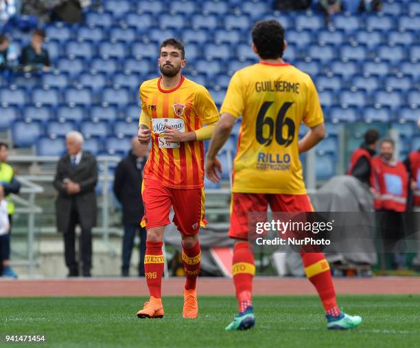 Danilo Cataldi during the Italian Serie A football match between S.S. Lazio and Benevento at the Olympic Stadium in Rome, on march 31, 2018.