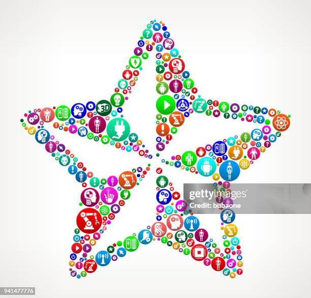 star vector icon pattern background - exoskeleton stock illustrations