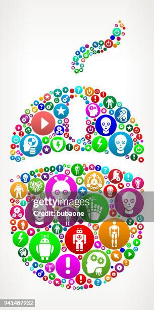 computer mouse vector icon pattern background - exoskeleton stock illustrations