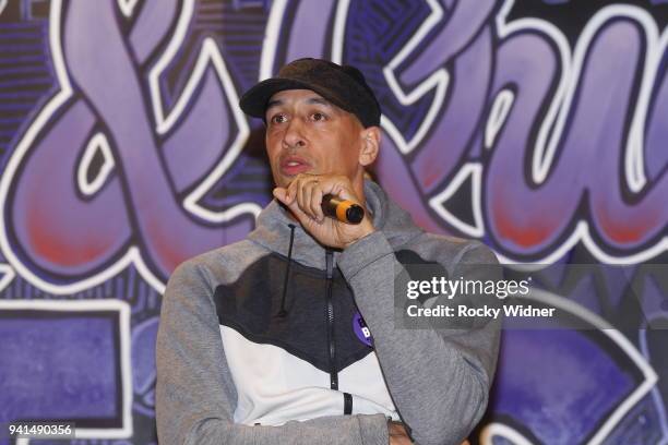 Former King, Doug Christie participates in Kings And Queens Rise: A Youth Voice Forum For Healing at the South Sacramento Christian Church in...