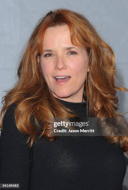 Actress Lea Thompson arrives at the premiere of Paramount Pictures' 'The Lovely Bones' at Grauman's Chinese Theatre on December 7, 2009 in Hollywood,...