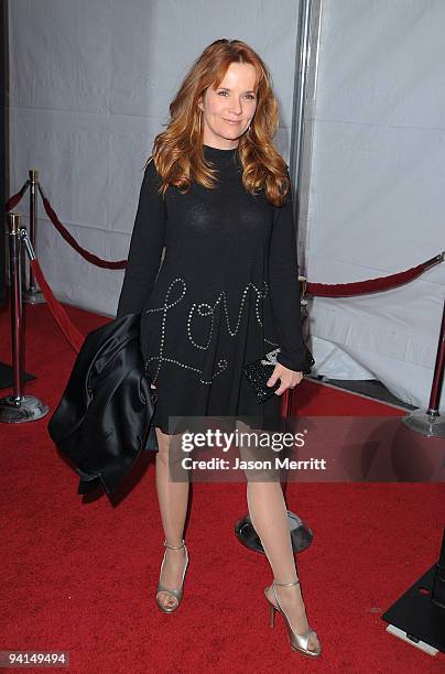 Actress Lea Thompson arrives at the premiere of Paramount Pictures' 'The Lovely Bones' at Grauman's Chinese Theatre on December 7, 2009 in Hollywood,...