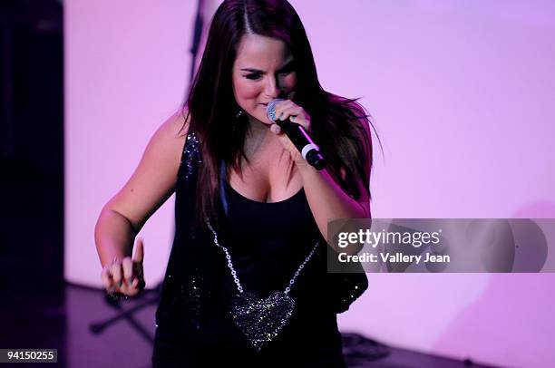 JoJo performs at the release of Shock Value II hosted by Verizon Wireless and Blackberry on December 5, 2009 in Miami Beach, Florida.