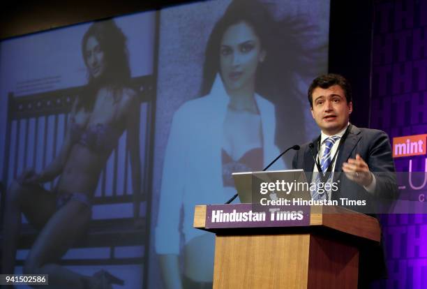 Andrea Bonardi, Managing Director, La Perla during the Mint Luxury Conference at Taj Palace, in New Delhi.