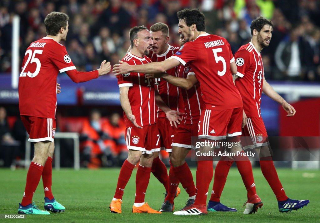 Sevilla FC v Bayern Muenchen - UEFA Champions League Quarter Final Leg One