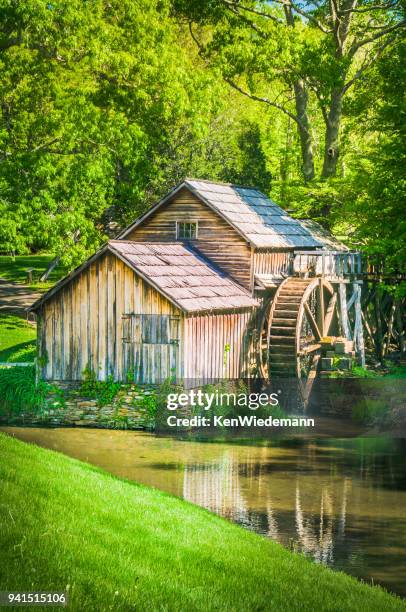 along the blue ridge - watermill stock pictures, royalty-free photos & images