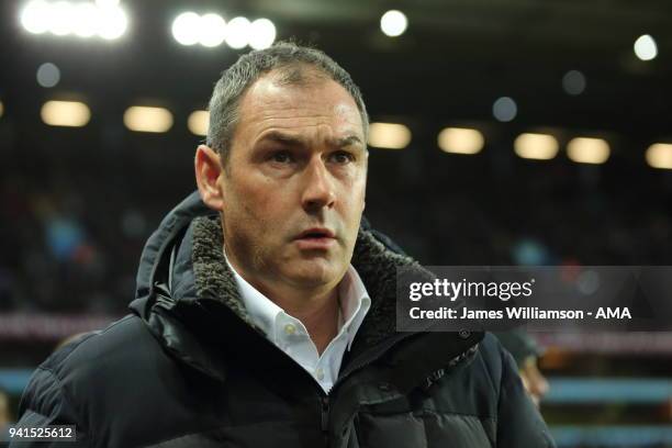 Reading manager Paul Clement during the Sky Bet Championship match between Aston Villa and Reading at Villa Park on April 2, 2018 in Birmingham,...