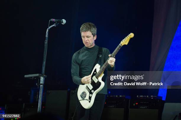 Editor's Note "EDITORIAL USE ONLY UNTIL MAY 20TH 2018" Noel Gallagher from Noel Gallagher's High Flying Birds performs at L'Olympia on April 3, 2018...