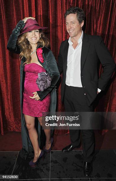 Sarah Jessica Parker and Hugh Grant attend the afterparty for the Gala Premiere of 'Did You Hear About The Morgans?' at Aqua on December 8, 2009 in...