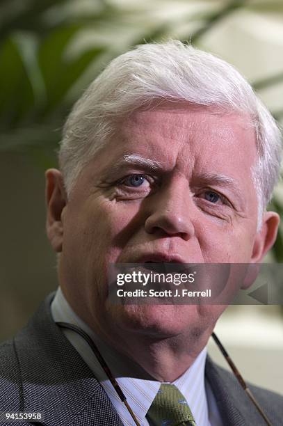 Dec. 08: Democratic Caucus Chairman John B. Larson, D- Conn., during a news conference after a meeting of the Democratic caucus in the U.S. Capitol...