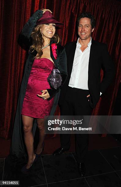 Sarah Jessica Parker and Hugh Grant attend the afterparty following the gala premiere of "Did You Hear About The Morgans" at Aqua on December 8, 2009...