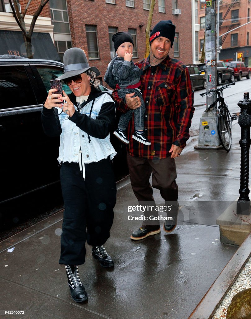 Celebrity Sightings in New York City - April 3, 2018