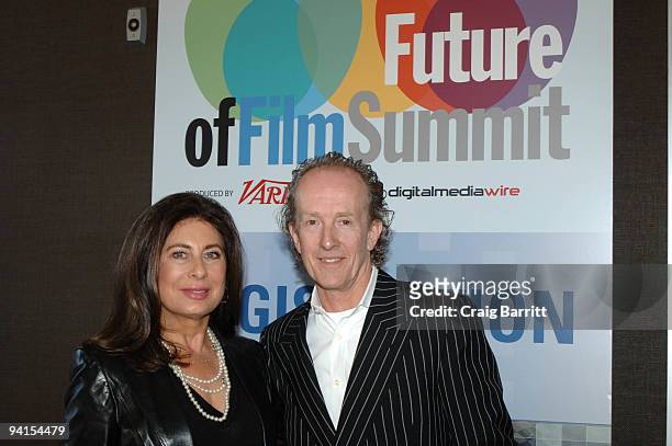 Paula Wagner and Neil Stiles at Variety's "Future Of Films" Conference at Sheraton Delfina Hotel on December 8, 2009 in Santa Monica, California.