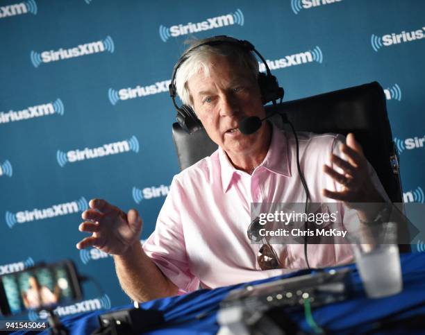 Ben Crenshaw hosts his SiriusXM PGA Tour Radio Show live from The Masters on April 3, 2018 in Augusta, Georgia.