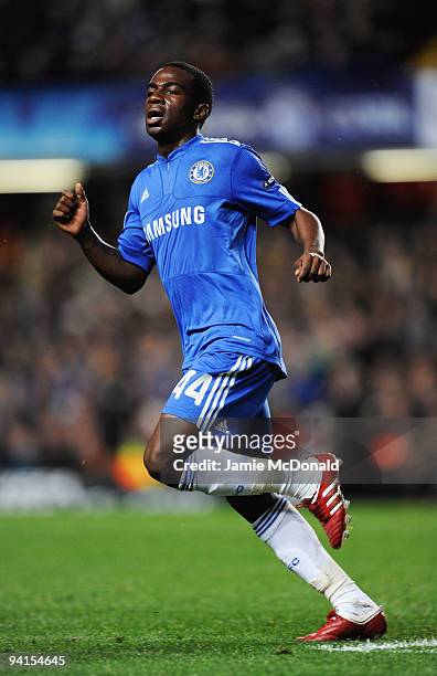 Gael Kakuta of Chelsea in action during the UEFA Champions League Group D match between Chelsea and Apoel Nicosia at Stamford Bridge on December 8,...
