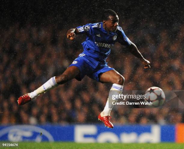 Gael Kakuta of Chelsea in action during the UEFA Champions League Group D match between Chelsea and Apoel Nicosia at Stamford Bridge on December 8,...