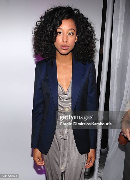 Musician Corinne Bailey Rae attends the launch of VEVO, the world's premiere destination for premium music video and entertainment at Skylight Studio...