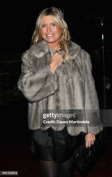 Actress Tina Hobley attends the Breast Cancer Haven Christmas Carol Service on December 8, 2009 in London, England.