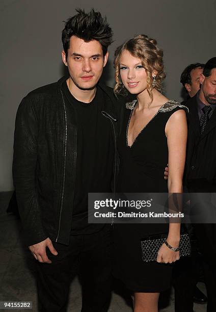 Musicians John Mayer and Taylor Swift attend the launch of VEVO, the world's premiere destination for premium music video and entertainment at...