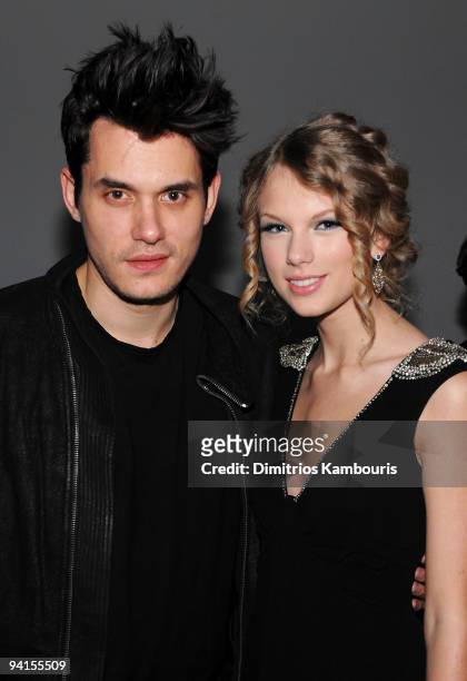 Musicians John Mayer and Taylor Swift attend the launch of VEVO, the world's premiere destination for premium music video and entertainment at...