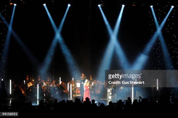 Camilla Kerslake perform on stage at Hammersmith Apollo on December 8, 2009 in London, England.