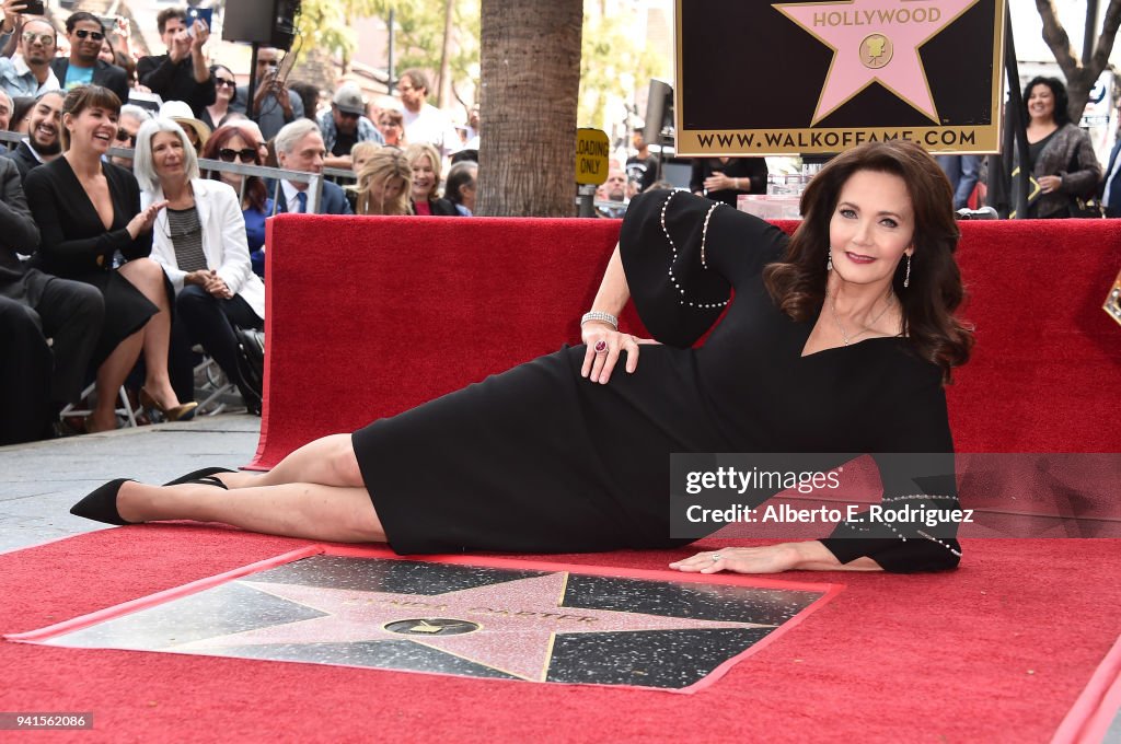 Lynda Carter Honored With Star On The Hollywood Walk Of Fame