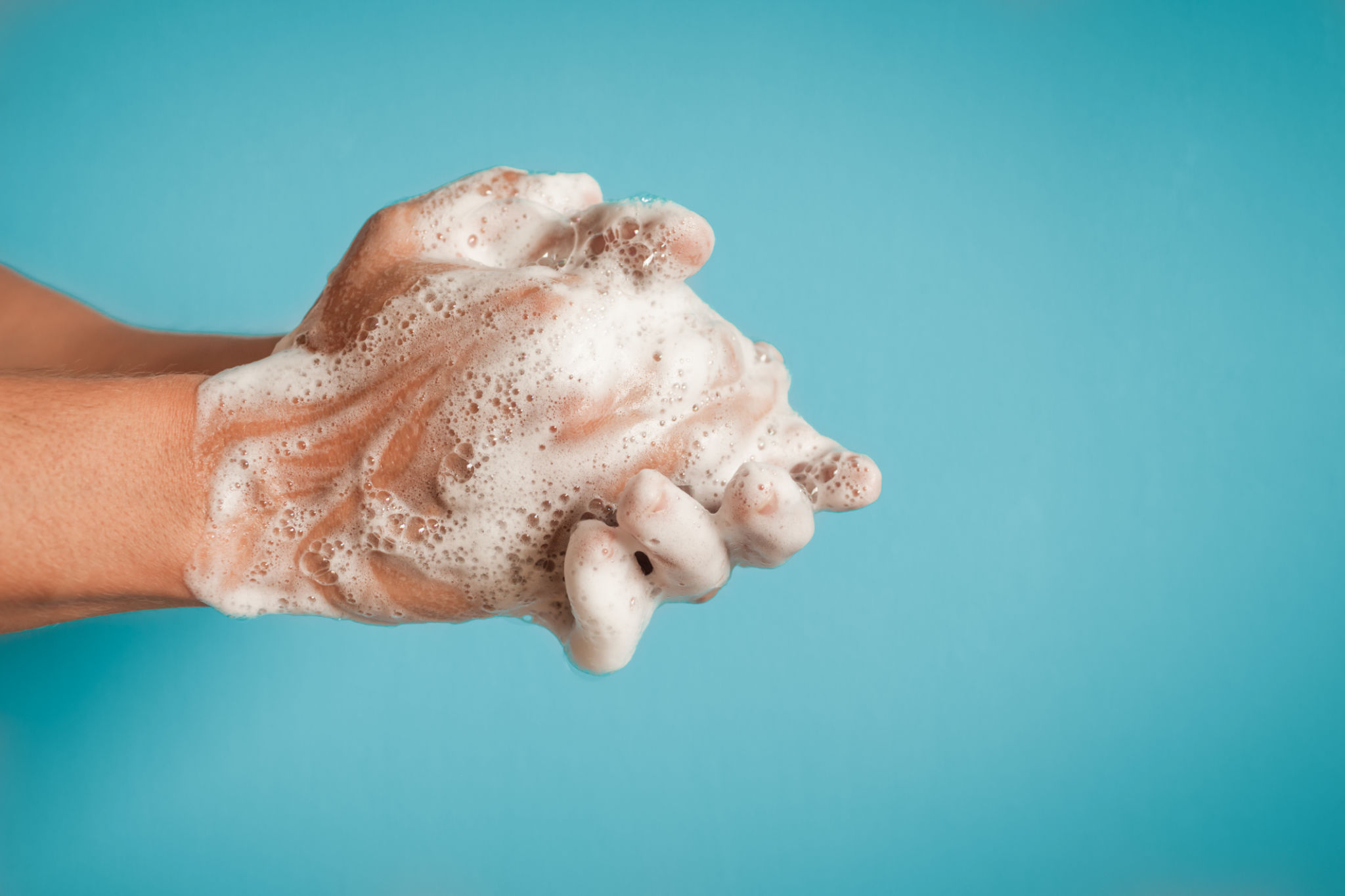 cleaning hand washing