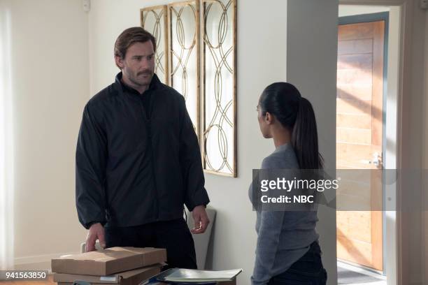 All About Eve" Episode 206 -- Pictured: Clive Standen as Bryan Mills, Jessica Camacho as Santana --