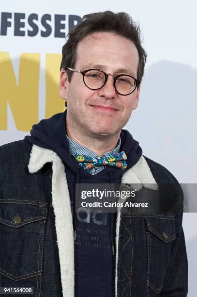 Actor Joaquin Reyes attends 'Campeones' premiere at Kinepolis cinema on April 3, 2018 in Madrid, Spain.