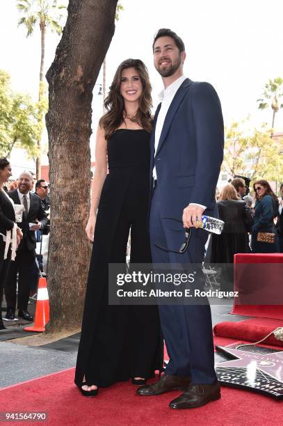 Jessica Altman and James Altman attend a ceremony honoring Lynda Carter with the 2,632nd star on the Hollywood Walk of Fame on April 3, 2018 in...