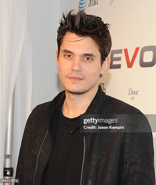 Musician John Mayer attends the launch of VEVO, a music-video website, at Skylight Studio on December 8, 2009 in New York City.