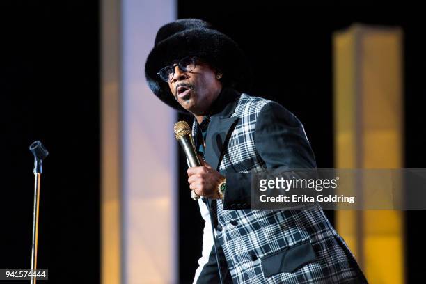 Comedian Katt Williams performs during the 11:11 RNS World Tour at UNO Lakefront Arena on March 31, 2018 in New Orleans, Louisiana.