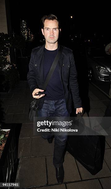 Comedian Jimmy Carr is seen on December 8, 2009 in London, England.