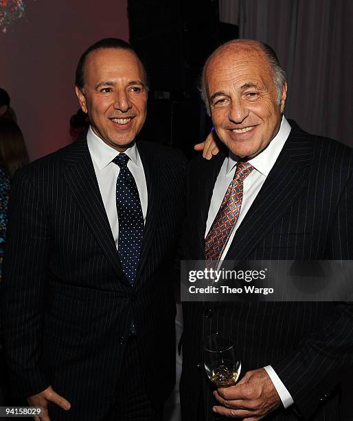 Music executive Tommy Mottola and Chairman & CEO of UMG Doug Morris attend the launch of VEVO, the world's premiere destination for premium music...