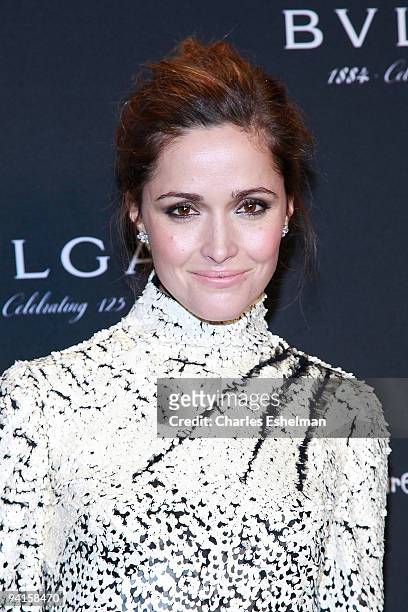 Actress Rose Byrne attends the Bulgari auction to benefit Save the Children's "Rewrite the Future" at Christie's on December 8, 2009 in New York City.