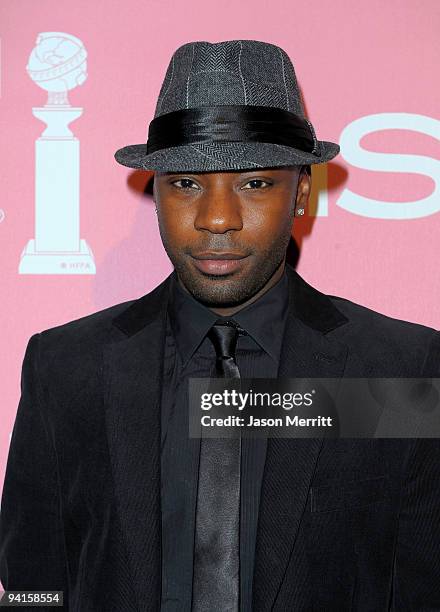 Actor Nelsan Ellis arrives at the 2nd annual Golden Globes party saluting young Hollywood held at Nobu Los Angeles on December 8, 2009 in West...