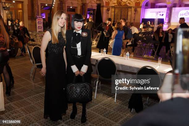 Chantal Thomass attends 25th edition of contest "EDHEC Talons Aiguilles - Young designer's fashion show" on April 3, 2018 in Lille, France.