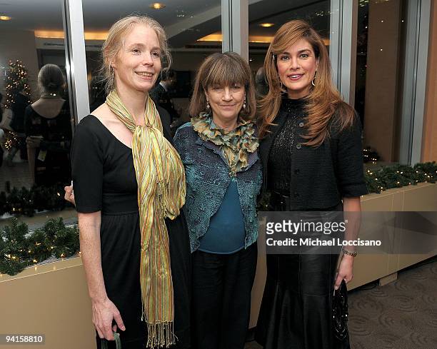 The New York Center for Children Administrative Director Christine Crowther, Barbara Isenberg and Lauren Vernon attend the HBO Documentary Screening...
