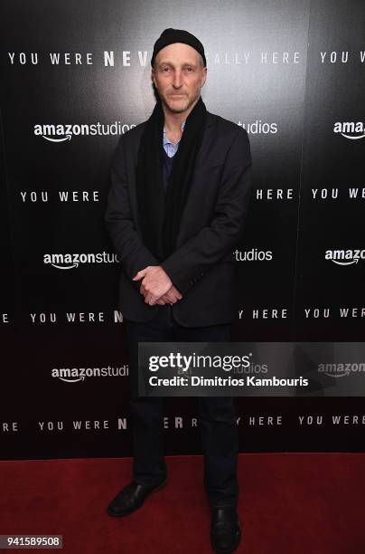 Jonathan Ames attends "You Were Never Really Here" New York Premiere at Metrograph on April 3, 2018 in New York City.