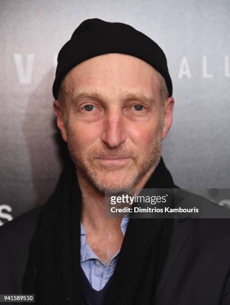 Jonathan Ames attends "You Were Never Really Here" New York Premiere at Metrograph on April 3, 2018 in New York City.