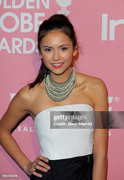 Actress Nina Dobrev arrives at the 2nd annual Golden Globes party saluting young Hollywood held at Nobu Los Angeles on December 8, 2009 in West...