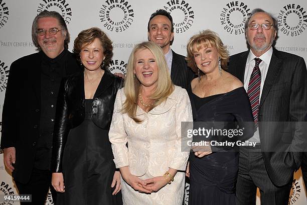 The Simpsons" creator Matt Groening, actors Yeardley Smith, Nancy Cartwright and Hank Azaria, President and CEO of The Paley Center for Media Pat...