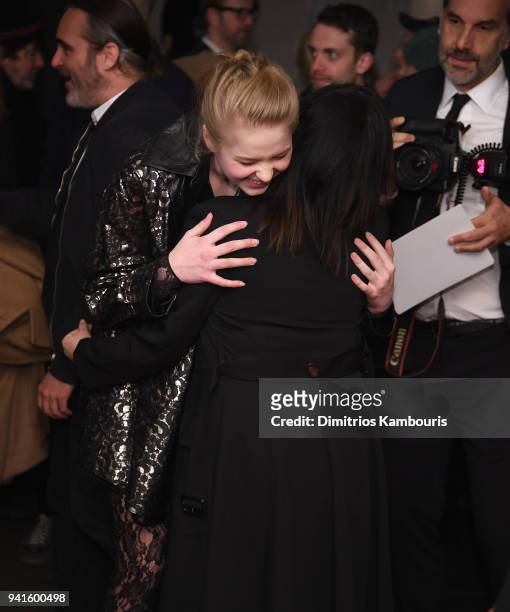 Director Lynne Ramsay and Ekaterina Samsonov attend "You Were Never Really Here" New York Premiere at Metrograph on April 3, 2018 in New York City.